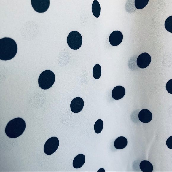 Black and White Polka Dot Tank Top Blouse - Picture 2 of 8